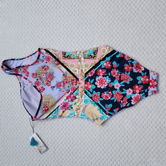 **HP** Nwt Johnny Was Raina One Shoulder Swimsuit - Picture 9 of 14